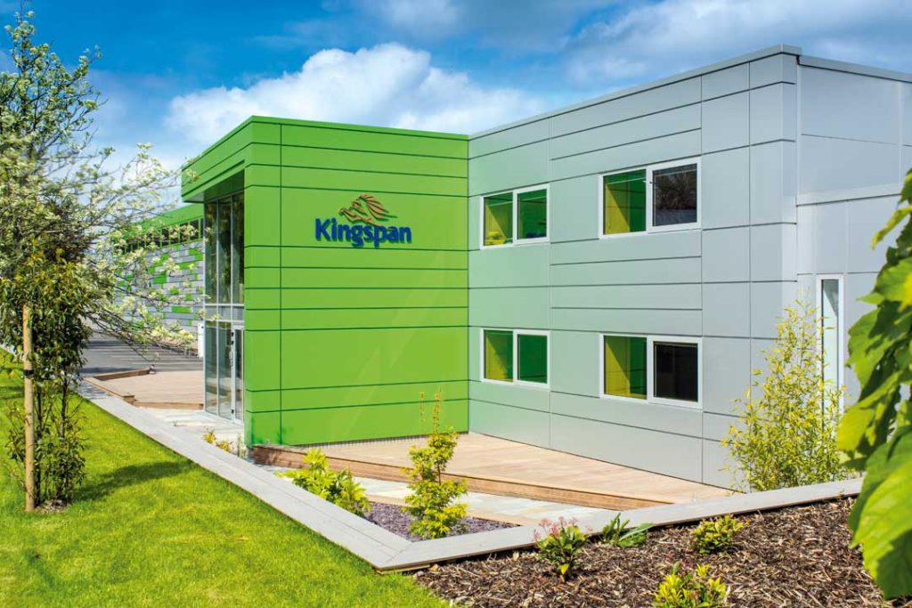 2 Kingspan's HQ in Kingscourt, Co. Cavan was also refurbished recently under the Net-Zero Energy program. Kingspan Insulated Panels
