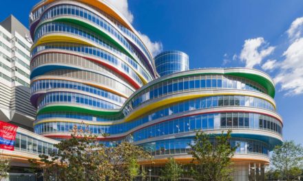 The Children’s Hospital of Philadelphia addition features Valspar’s Fluropon coatings