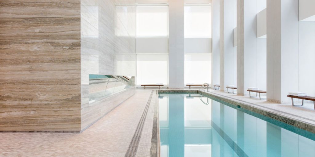 Properties Residents' swimming pool at 432 Park Avenue. Credit: DBOX for CIM Group/Macklowe