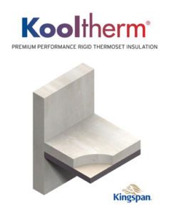 The Kingspan Kooltherm®line offers an extensive range of products for wall, floor, soffit and rainscreen applications. It has a fiber-free rigid thermoset phenolic insulation core that resists both moisture and water vapor ingress, and exhibits class-leading fire performance. Credit: Kingspan Insulation LLC