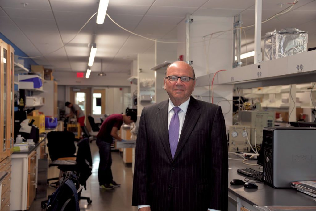 Dr. Cohon in an energy research lab at the Scott Institute