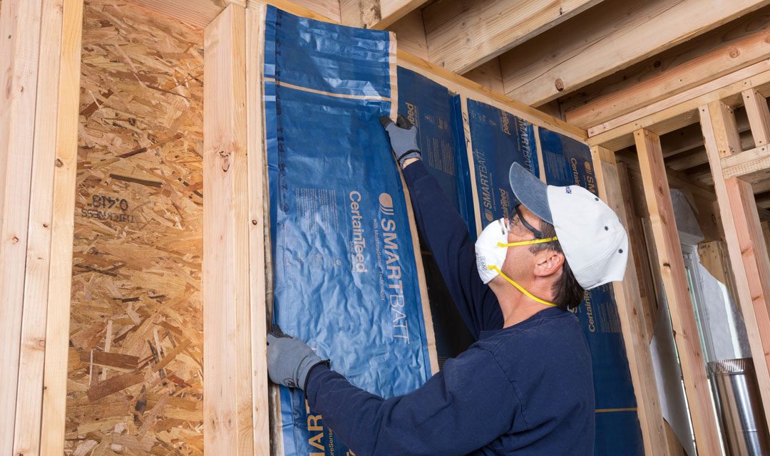 Moisture managing batt insulation from CertainTeed lets walls breathe