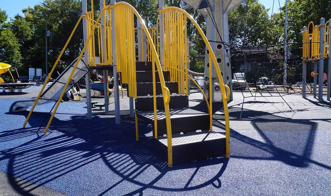 Accella donates playground surface materials to Trojan Park Playground
