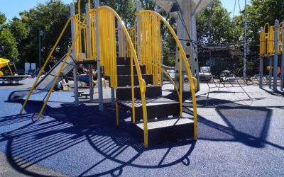 Accella donates playground surface materials to Trojan Park Playground