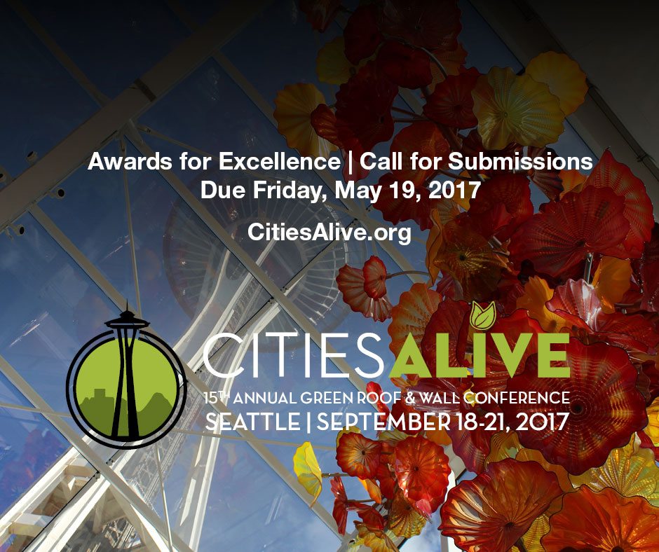 CitiesAlive®: 15th Annual Green Roof & Wall Conference - Awards of Excellence - Call for Submissions