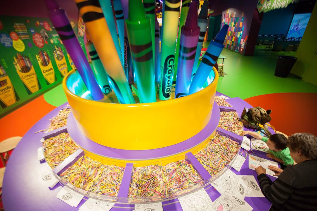 Crayola Experience at the Mall of America in Bloomington, MN. Image credit: Crayola