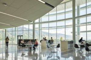 Jon M. Huntsman Hall at Utah State University, Logan, Utah. Photo: © Kevin Scott