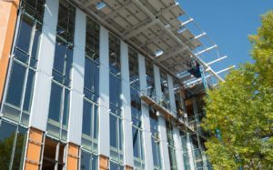 PV array going on. Photo: © John Stamets for the Bullitt Center