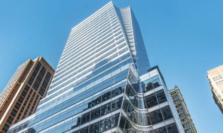 7 Bryant Park melds curved glass, stainless steel spandrels and transparent openings