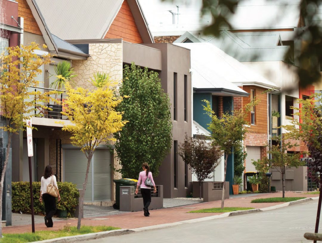 Evaluation of the Liveable Neighbourhood Guidelines, Perth, Australia. Photo: Centre for the Built Environment at the University of Western Australia.