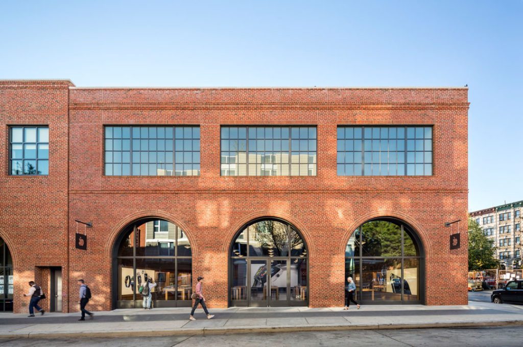 Brick in Architecture Award (Commercial) Best in Class winner: Apple Store, Williamsburg – Brooklyn, N.Y. Bohlin Cywinski Jackson. Photographer: Peter Aaron 