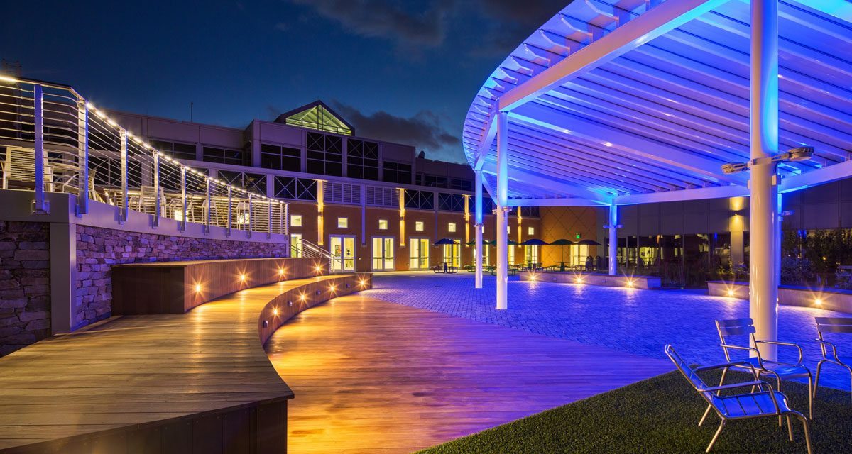 EXTECH provides Delaware Tech with translucent courtyard canopy