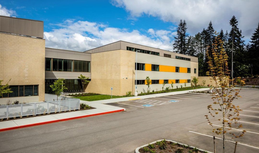 Steelscape pre-painted metal with DURANAR GR graffiti-resistant coating by PPG provides industry-first protection for Washington school building