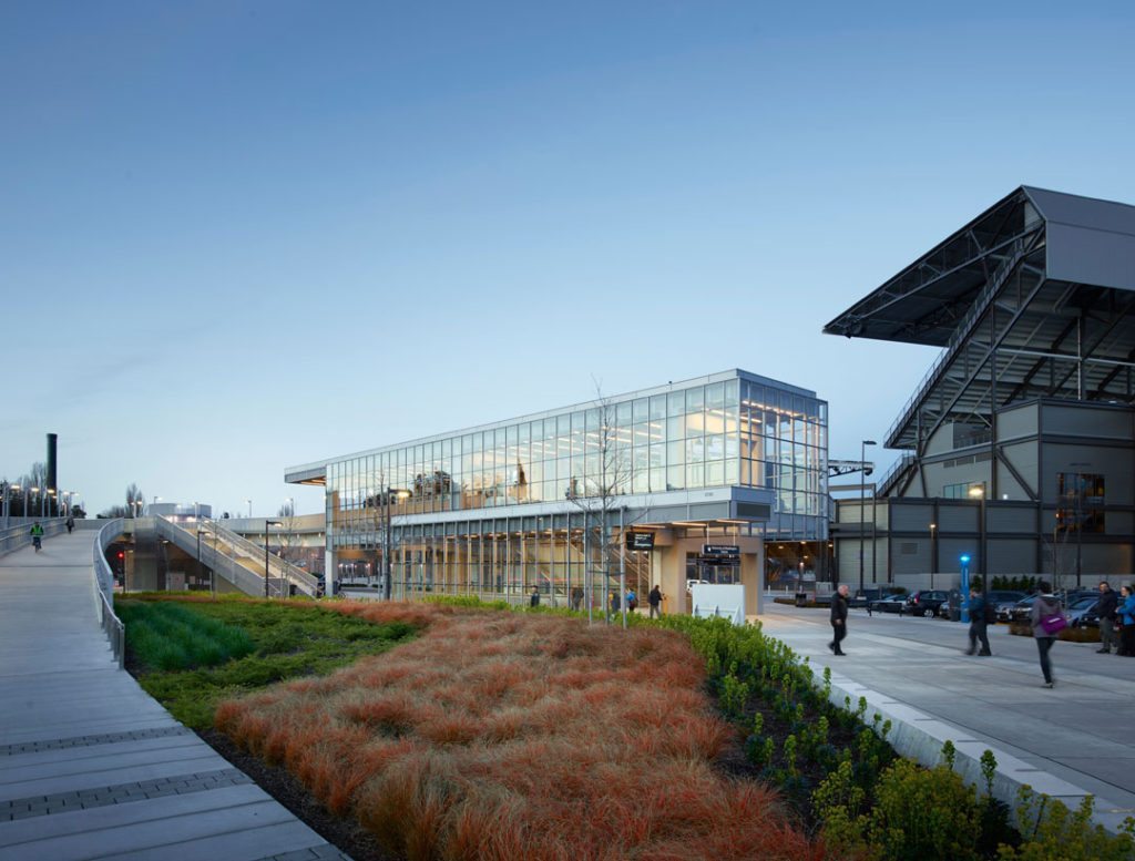 Sound Transit’s University of Washington Station, Seattle, designed by LMN Architects. Photo credit: Kevin Scott
