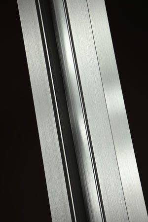 Linetec's Brushed Stainless anodize finish emulates the clean, bright surface that architects and specifiers find desirable in stainless steel. Brushed Stainless anodize creates a similar look on aluminum offering a more cost effective, lightweight option.