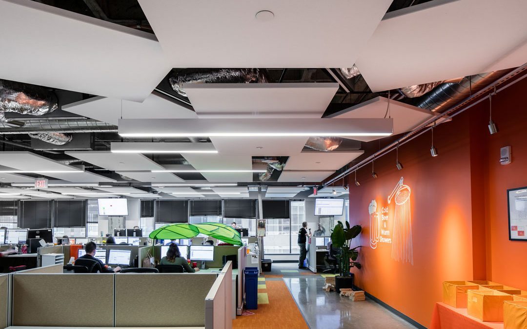 Rockfon’s ceiling systems enhance acoustics and aesthetics for Solar Spectrum’s office design