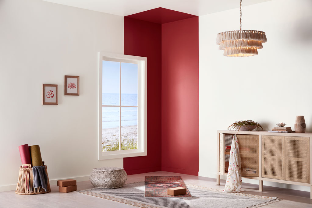 “Softened with the slightest bit of white, this red retains its strength and power to fire up the senses.” - Sue Kim, Valspar Sr. Color Designer