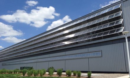 EXTECH’s TECHVENT 5300 window systems offer natural ventilation and daylight to industrial buildings