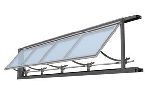 EXTECH's TECHVENT 5300 window systems offer natural ventilation and daylight to industrial buildings