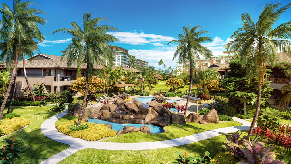 Tropical Modernism at New Community Luana Garden Villas on Maui
