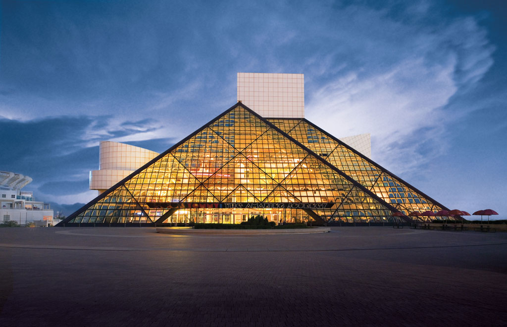 Rock & Roll Hall of Fame and Museum in Cleveland. Photo: 3M 