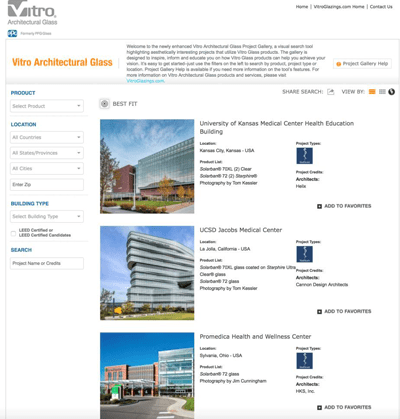 Vitro Architectural Glass (formerly PPG Glass) has added nearly 100 photos of new buildings to its interactive online project gallery at www.vitroglazings.com, including landmark structures such as the new Amazon headquarters building in Seattle (also known as Amazon Spheres) and the award-winning Grove at Grand Bay in Coconut Grove, Florida, designed by renowned architect Bjarke Ingels. Visitors to the project gallery can search or sort projects by architect, glass fabricator and glazing contractor.