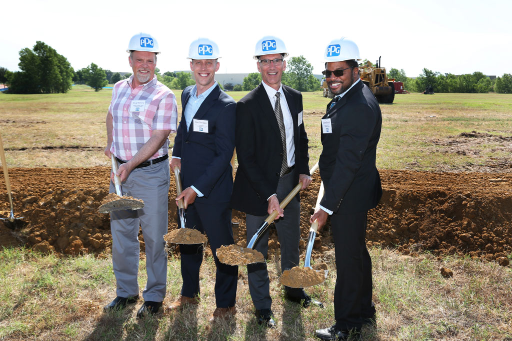 PPG and Duke Realty at Groundbreaking of new facility in Flower Mound, Texas.