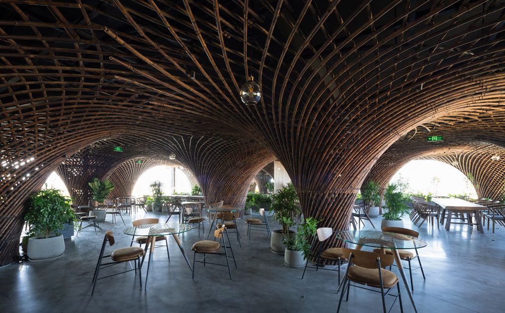 Nocenco Café by Vietnamese practice VTN architects (Vo Trong Nghia Architects). Credit: Trieu Chien