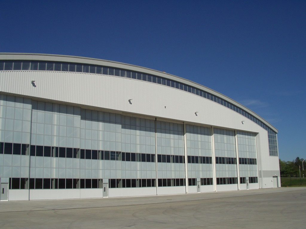 General Electric Corporate Aviation Hangar, Newburgh, NY. Courtesy of EXTECH
