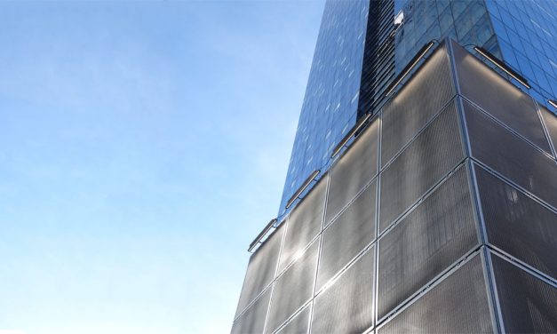 Woven wire mesh complements the Delta Hotel in Toronto, Canada