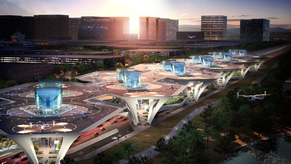 2018 World Architecture Festival Awards Shortlist for Infrastructure - Future Project: Corgan - Connect: A Mega Skyport, Multiple locations, United States of America. Designed to meet the anticipated appeal and democratization of near future UberAIR and other on-demand aerial ride sharing services, CONNECT supports electric vertical takeoff and landing vehicles (eVTOL) through a flexible and modular station that is scalable to meet mass adoption or episodic passenger throughput while reconnecting the communities it serves. 