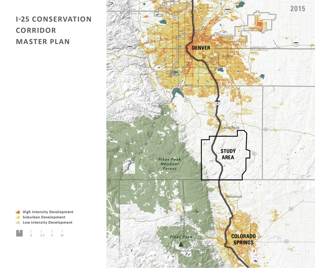 ASLA 2018 Award of Excellence, Analysis and Planning Category. A Colorado Legacy: I-25 Conservation Corridor Master Plan by Design Workshop (Aspen, Colorado) for The Conservation Fund. Credit: Design Workshop, Inc.