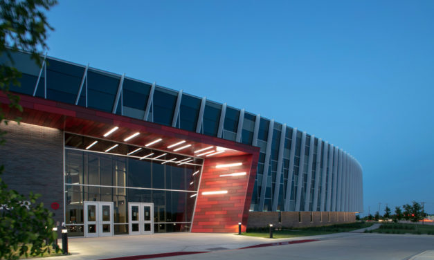 Dan Dipert Career and Technical Center in Texas features Tubelite systems inside and out