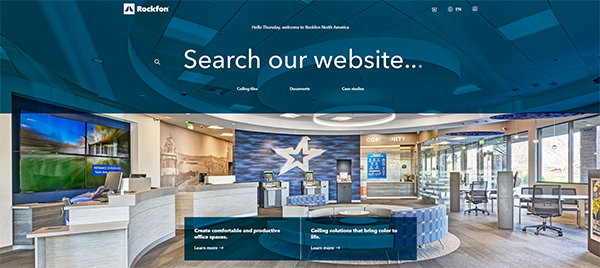 Rockfon North America launches new website featuring intelligent search, improved and expanded content, value-added tools