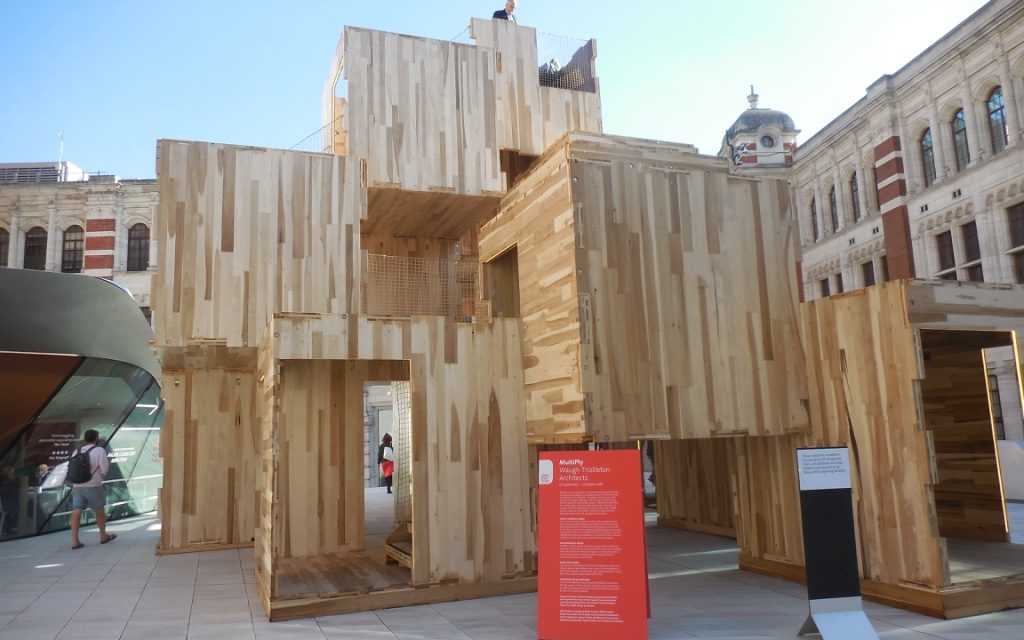 Northwest Hardwoods Provided American Tulipwood for Unique Installation at Last Week’s 2018 London Design Festival