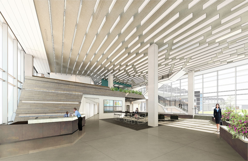 Stantec’s sustainably-designed, multiphase complex modernization project for Denver Water. The facility is targeting LEED-NC Platinum certification and Net Zero Energy and offers cutting-edge strategies to capture and reuse both site and building water.