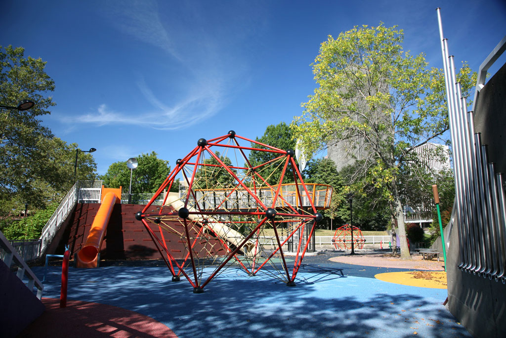 A new playground feature at the Dr. Martin Luther King Jr. Memorial Park, Rochester, NY.