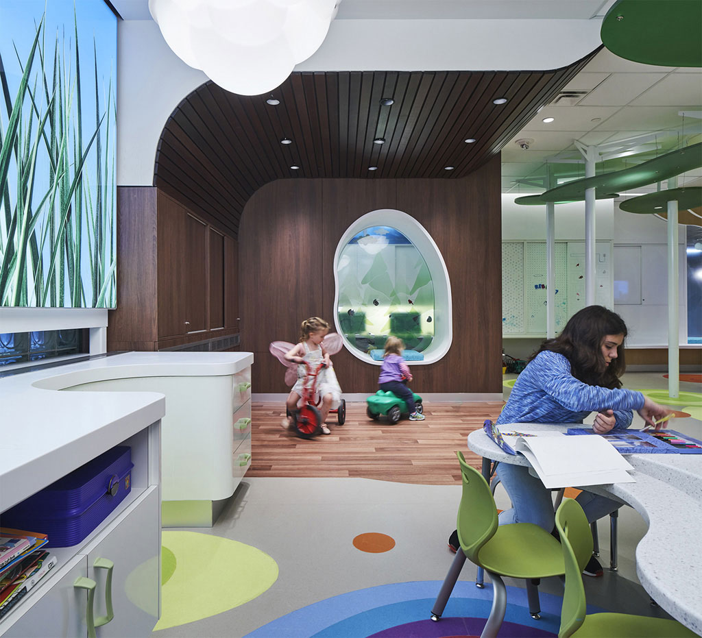 When designing a children’s space, "don’t just focus on technology. When designing for kids, we often tend to look at new technologies, such as interactive screens. But with this project, the focus was on play," says Olivera Sipka. Photo credit: Richard Johnson