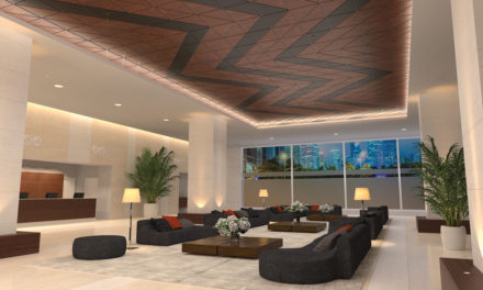 New WoodWorks® Shapes for DESIGNFlex™ offer more options for reinventing the ceiling plane