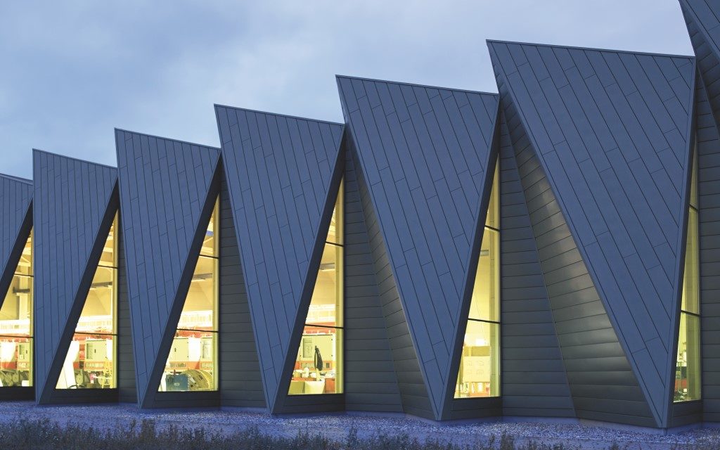 RHEINZINK zinc façade cladding creates distinctive aesthetic with sustainable, enduring performance