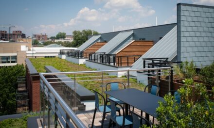 RHEINZINK panels highlight rooftop area of high-end, D.C. apartment building