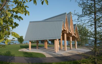 Canadian waterfront trail pavilion features RHEINZINK panels