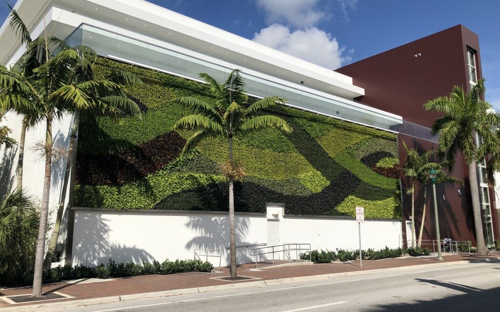 GSky Living Green Walls installs Pro Wall® system for iPic Entertainment in Delray Beach