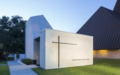 St. Pius Chapel and Prayer Garden in New Orleans designed by Eskew+Dumez+Ripple as sanctuary for quiet, individual prayer