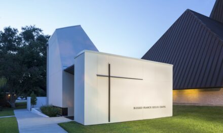 St. Pius Chapel and Prayer Garden in New Orleans designed by Eskew+Dumez+Ripple as sanctuary for quiet, individual prayer