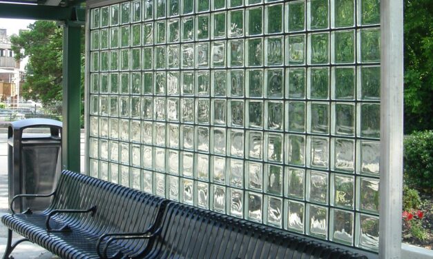 EXTECH offers GRIDLOCK “snap-in” glass brick wall systems for transit and high-traffic applications