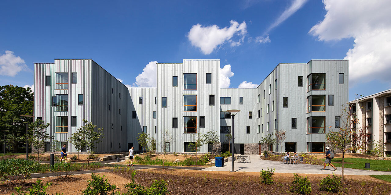 Dickinson College’s new residence hall showcases zinc exterior with RHEINZINK façade cladding