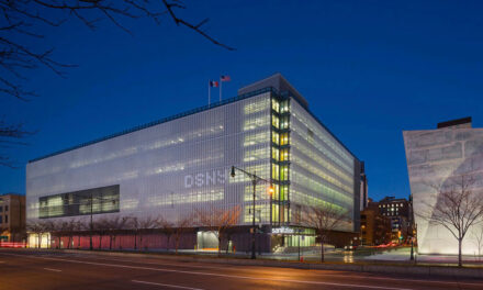 New York Sanitation Building Wows with Perforated Solar Fins Enriched with Lumiflon FEVE Resin