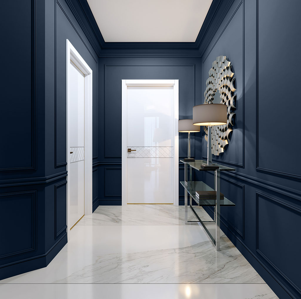 Rich and calming navy hue, Naval SW 6244, is Sherwin-Williams 2020 Color of...