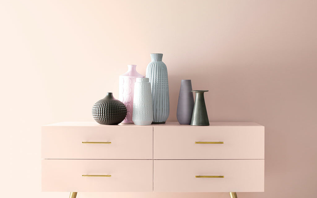 Benjamin Moore welcomes a new decade with “First Light 2102-70,” its Color of the Year 2020